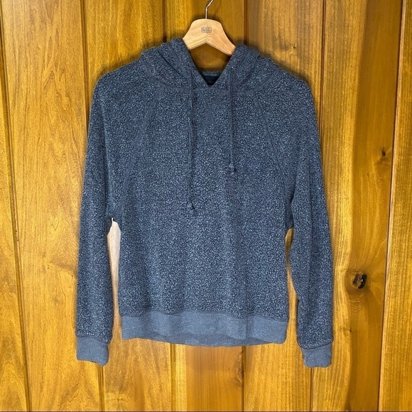 Aerie: Thin Sherpa Fleece Loungewear Pullover Sweatshirt Hoodie Gray Small - Picture 2 of 7